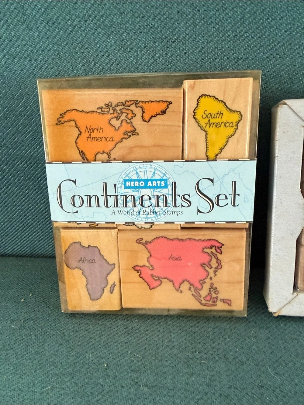 2 Sets Hero Arts Rubber Stamps: Continents and Voyager Stamps